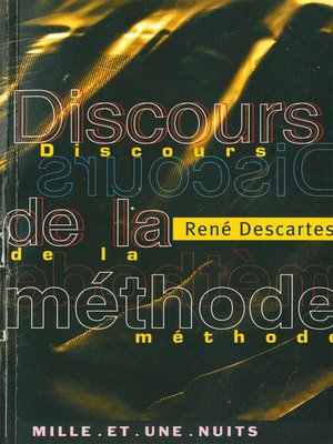 cover image of Discours de la méthode